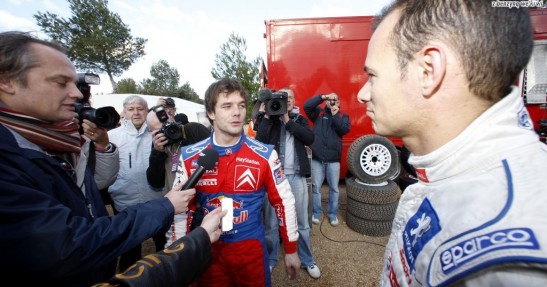 Loeb i Sarrazin na torze Paul Ricard