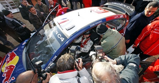 Loeb i Sarrazin na torze Paul Ricard