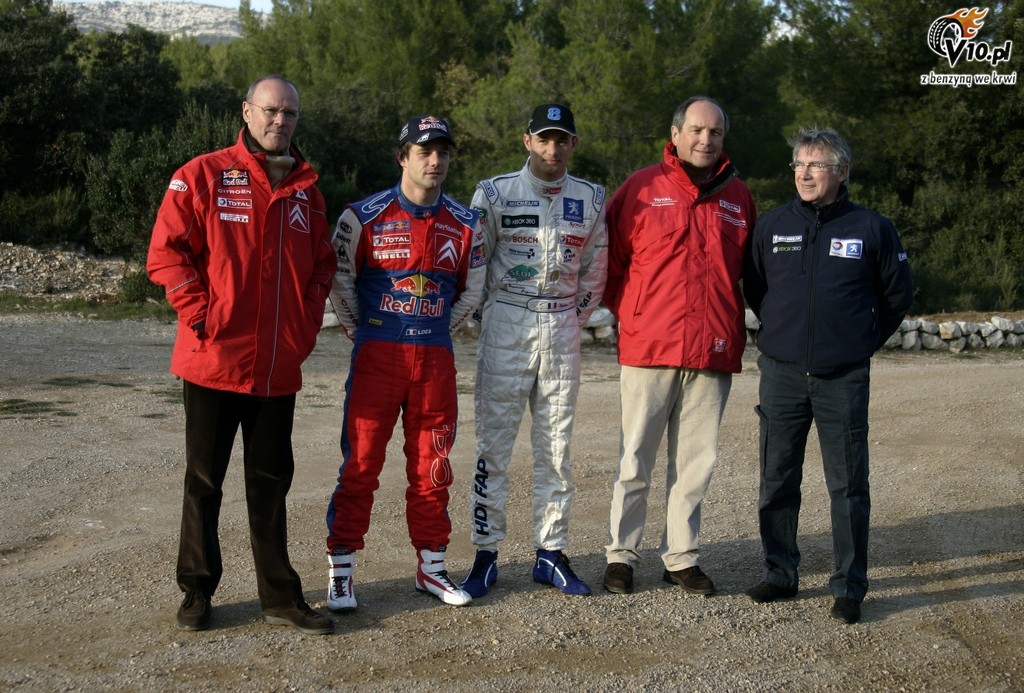 Loeb i Sarrazin na torze Paul Ricard