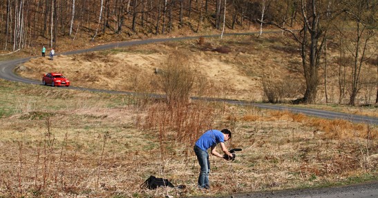 Testy Tomasza Kuchara przed Rajdem Świdnickim 2011 w obiektywie Macieja Niechwiadowicza