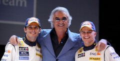 Giancarlo Fisichella, Flavio Briatore, Heikki Kovalainen
