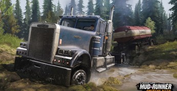Spintires: MudRunner American Wilds - obłocone ciężarówki...