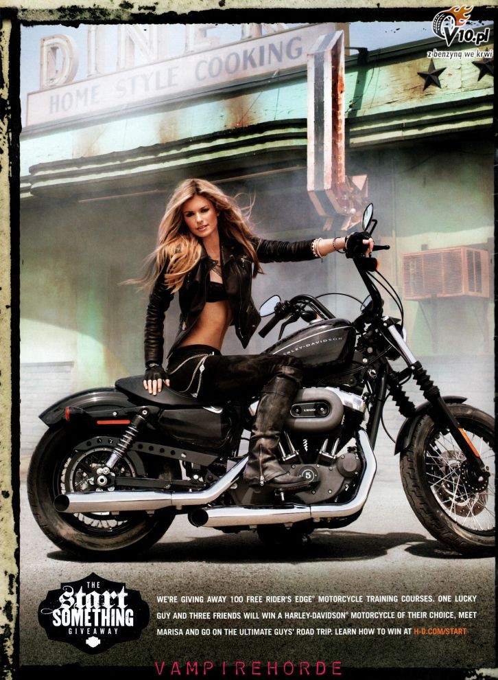 Marisa Miller i Harley Davidson