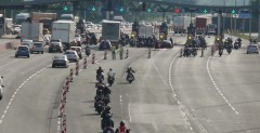 Motocykliści na A4