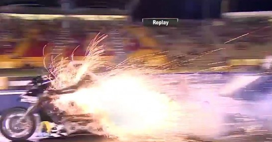 Harley-Davidson w płomieniach