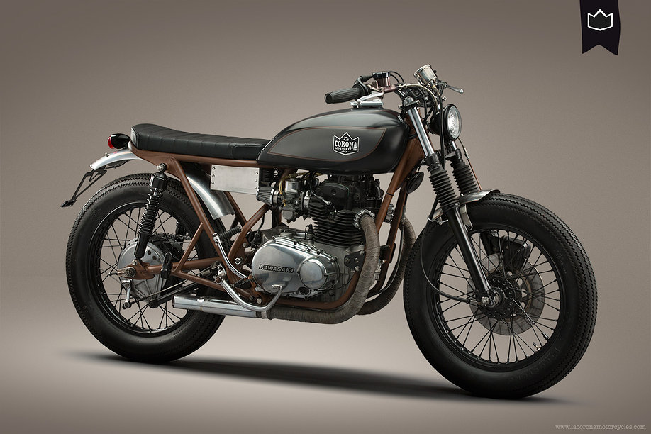 Kawasaki KZ400 - srogi Cafe Racer od La Corony