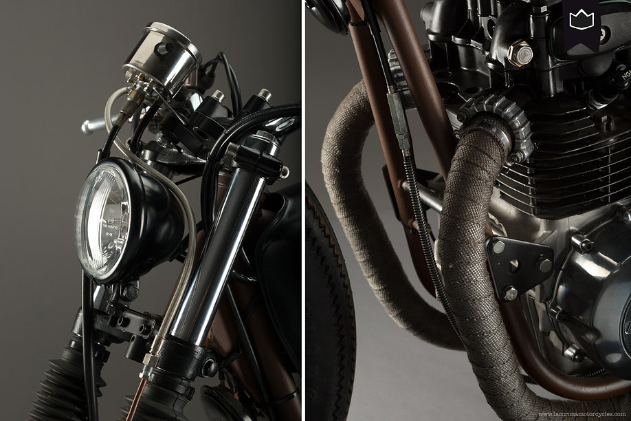 Kawasaki KZ400 - srogi Cafe Racer od La Corony