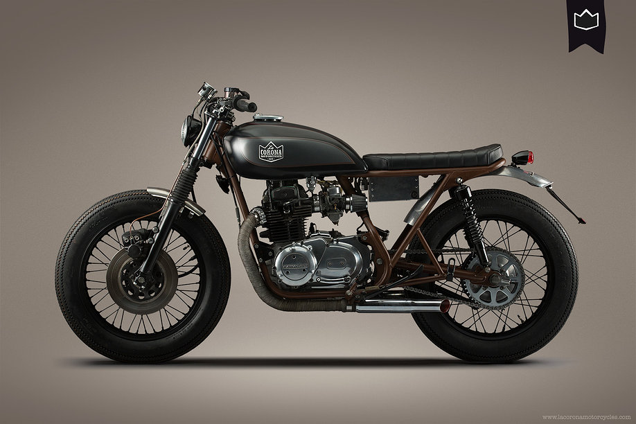 Kawasaki KZ400 - srogi Cafe Racer od La Corony