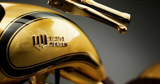Lauge Jensen pokryty 24-karatowym złotem