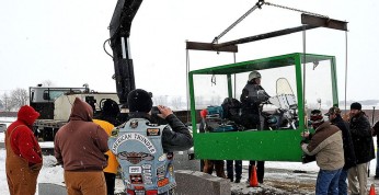 Motocyklista został pochowany ze swoją ukochaną maszyną...