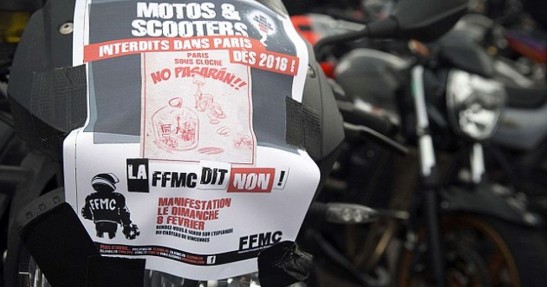Paryscy motocykliści protestują