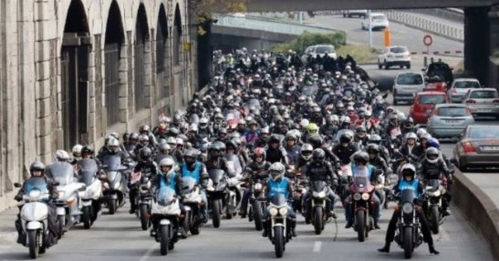 Masowe protesty motocyklistów we Francji