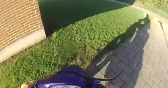 Skuterzysta ucieka przed policją