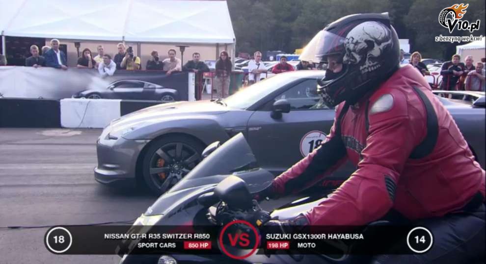 Suzuki Hayabusa vs Nissan GT-R Switzer R850