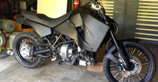 Motocykl z silnikiem wysokoprężnym