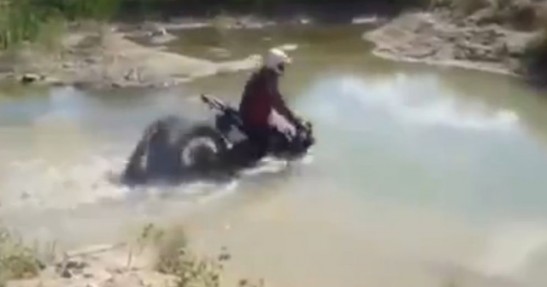 Niefortunne wodowanie motocykla