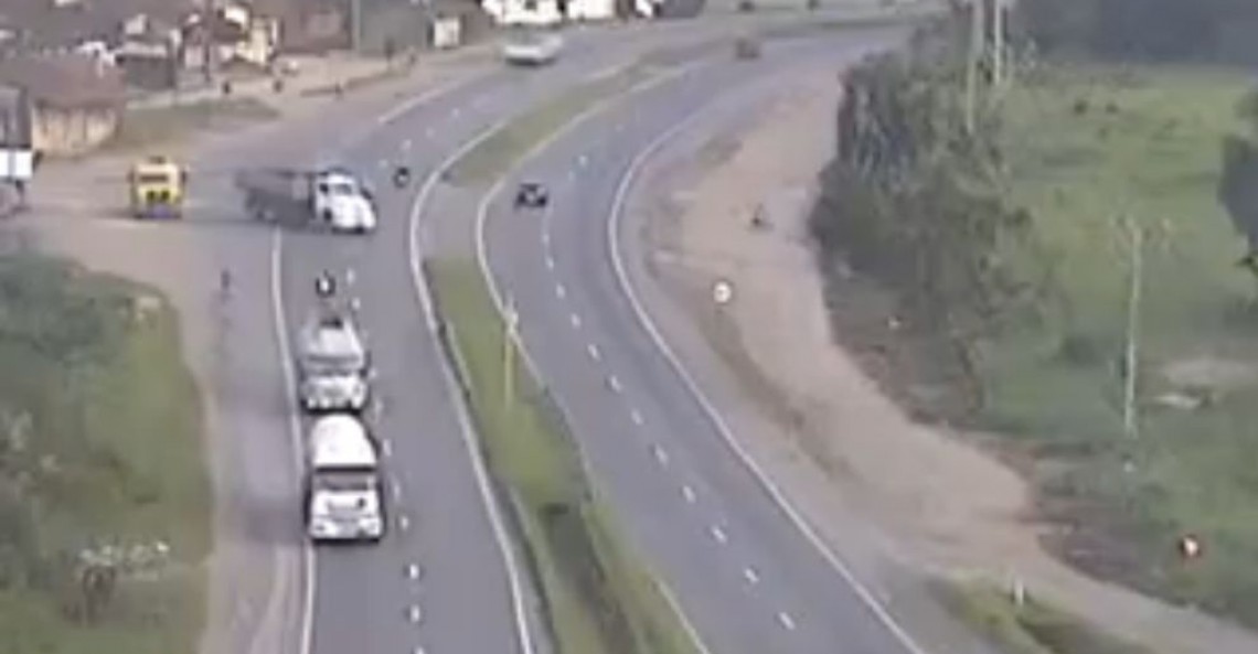 Wypadek na autostradzie