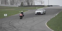 Aprilia RSV4 vs Nissan GT-R