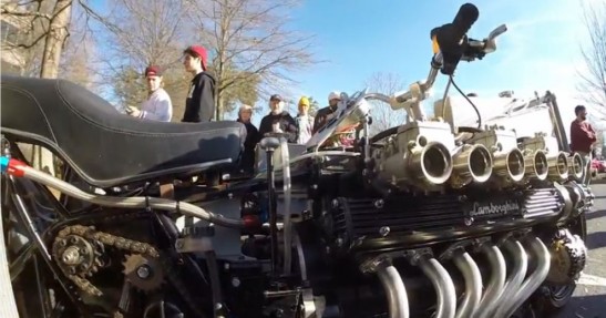 Motocykl z silnikiem Lamborghini