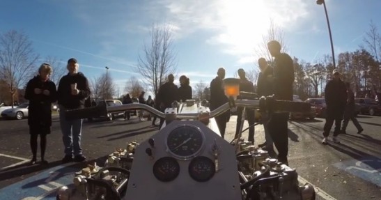 Motocykl z silnikiem Lamborghini