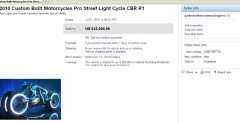 Świetlny motocykl na eBay