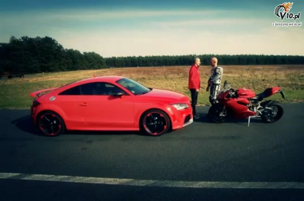 Ducati 1199 Panigale S vs Audi TT RS Plus