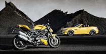 Ducati Streetfighter 848 i Mercedes-Benz SLK 55 AMG