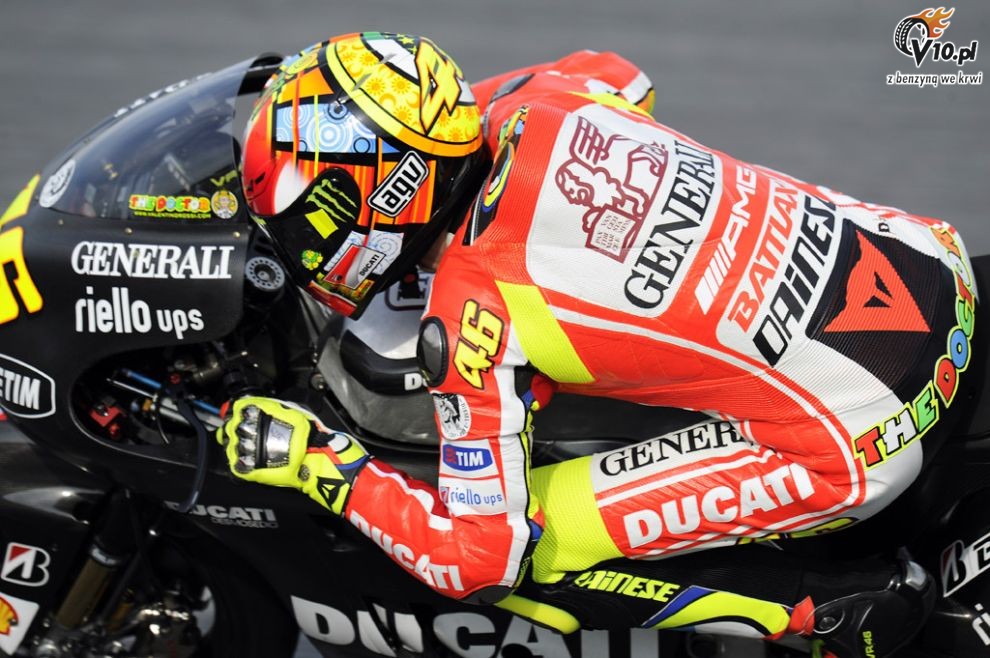 Valentino Rossi i Nicky Hayden - testy na torze Sepang