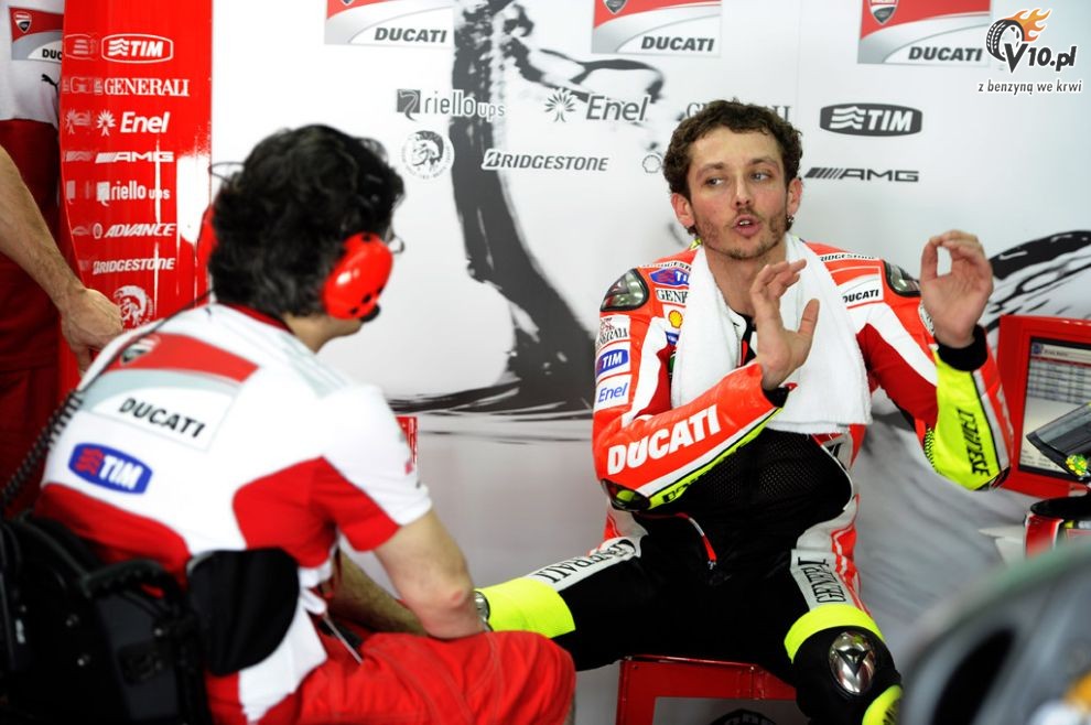 Valentino Rossi i Nicky Hayden - testy na torze Sepang