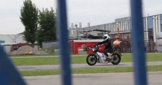 Ducati Scrambler podczas testów