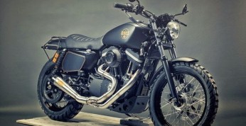 Harley-Davidson Sportster 1200 wdzięczną bazą dla Scramblera