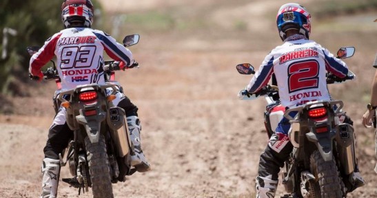 Marc Marquez i Joan Barreda na nowej Afryce