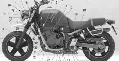 Honda Bulldog - rysunki patentowe
