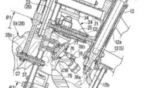 Schematy patentowe trójkołowej Hondy