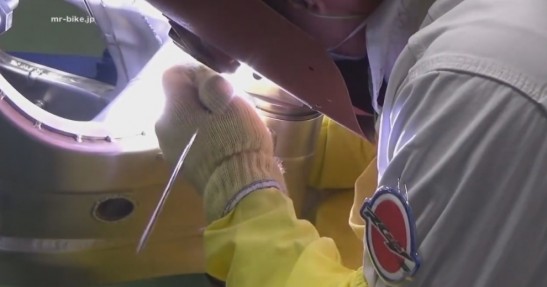 Honda RC213V-S na linii produkcyjnej