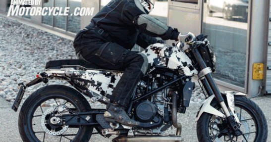 Husqvarna 701 Cafe Racer - zdjęcia szpiegowskie