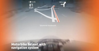 Kask z wbudowaną nawigacją GPS dla wygodnych