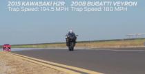 Kawasaki Ninja H2R vs Bugatti Veyron SS