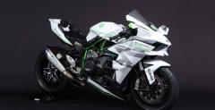 Kawasaki Ninja H2R w biaym malowaniu