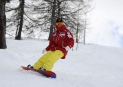 Valentino Rossi na snowboardzie