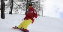 Valentino Rossi na snowboardzie