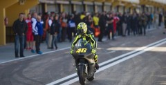 Valentino Rossi podczas testw w Walencji