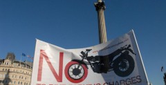 Protest przeciwko opłatom za parkowanie