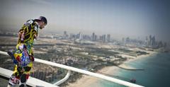 Dany Torres na dachu hotelu Burj Al Arab