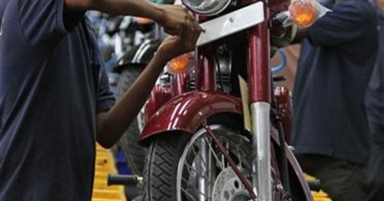 Royal Enfield na linii produkcyjnej