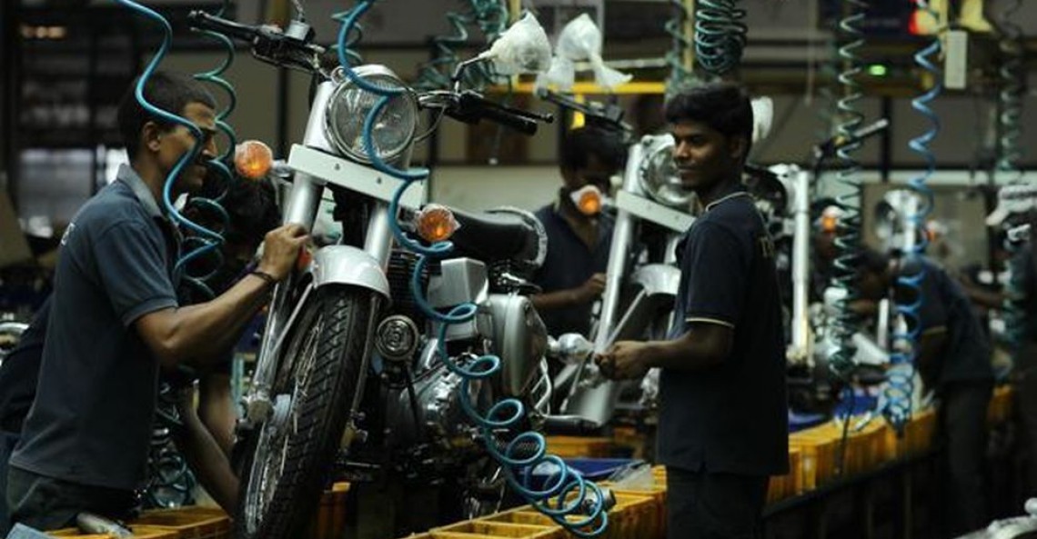 Royal Enfield na linii produkcyjnej
