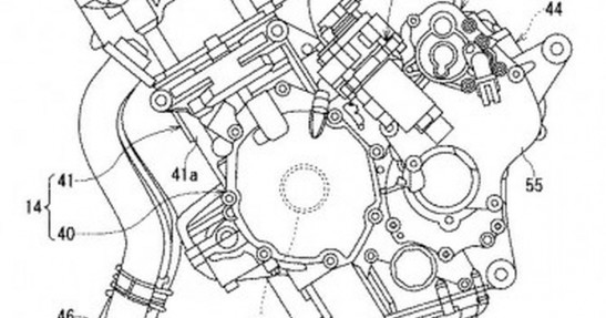 Hybrydowy motocykl Suzuki - rysunki patentowe