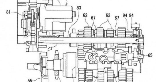 Hybrydowy motocykl Suzuki - rysunki patentowe