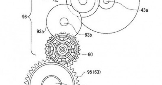 Hybrydowy motocykl Suzuki - rysunki patentowe