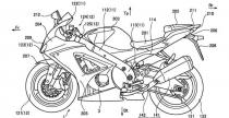 Rysunki patentowe turbodoadowanego motocykla Suzuki